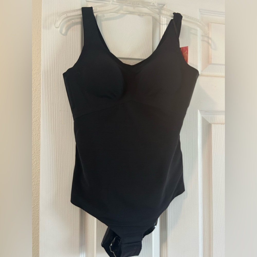 Honeylove LiftWear Black Tank Bodysuit